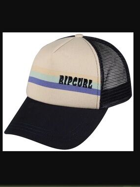 Rip Curl NWT Heat Wave Women's Trucker Hat - Navy & Cream
